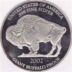 Silver Bullion 1 oz Giant Buffalo Round