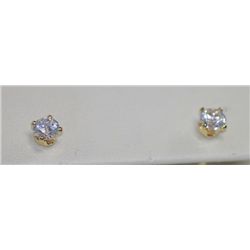 14K GOLD PLATED STUD EARRINGS