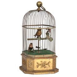 Double Singing Bird Cage Automaton