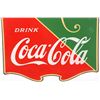 Image 4 : Coca-Cola Hanging 2 Sided Porcelain Sign