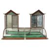 Image 1 : Unusual Oak Double Tower Display Case