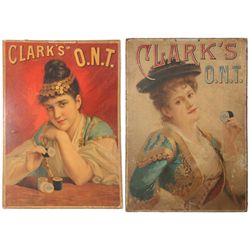 2 Clark’s O.N.T. Thread Advertisements