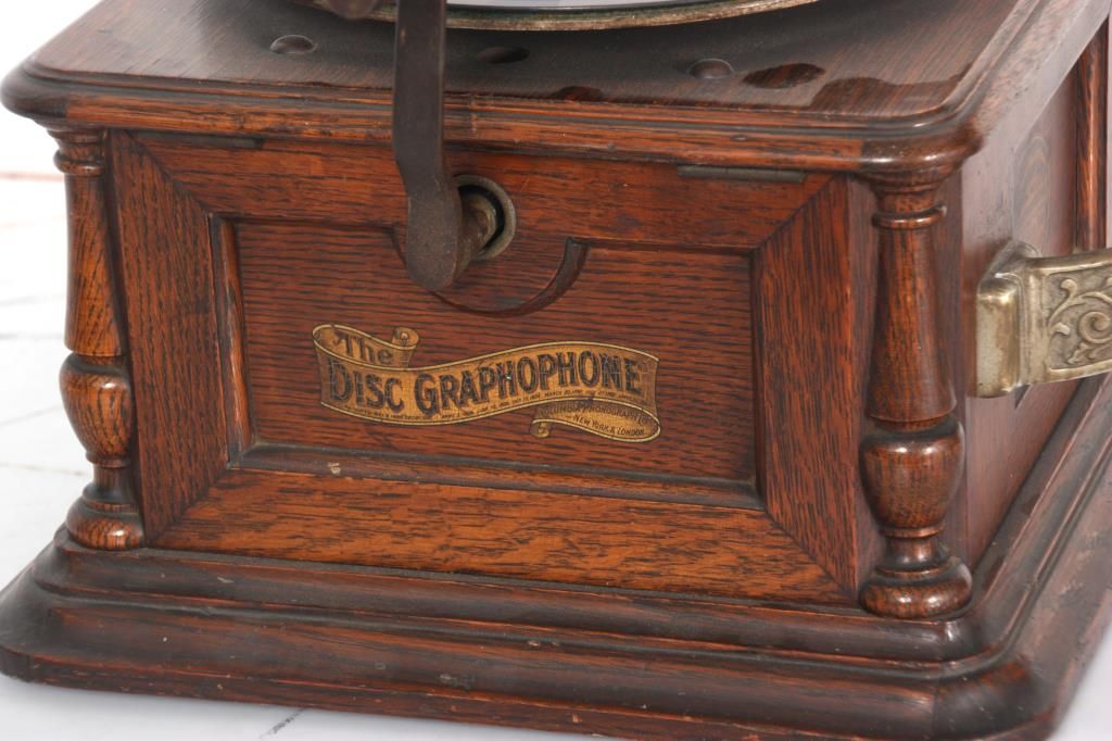Disc Graphophone Oak Columbia Disc Graphophone