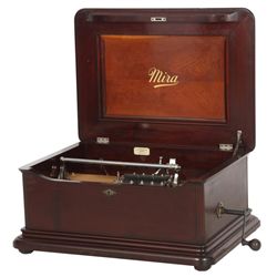 Mira Mahogany 15.5 in. Disc Music Box