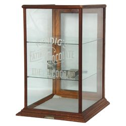 Oak Countertop Store Display Cabinet