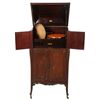 Image 1 : Mahogany Pathe Actuelle Floor Model Phonograph