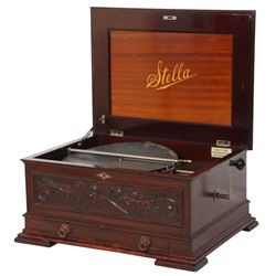 Stella No. 84 Mahogany Disc Music Box