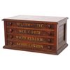 Image 4 : Willimantic Walnut 4 Dwr. Spool Cabinet