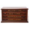 Image 6 : Willimantic Walnut 4 Dwr. Spool Cabinet