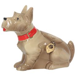 Spelter Scottie Dog Still Bank