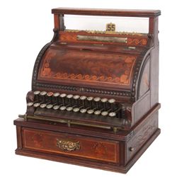 Mahogany Inlaid National Cash Register