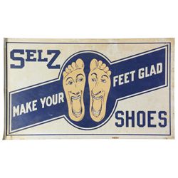 2 Sided Selz Shoes Wall Sign