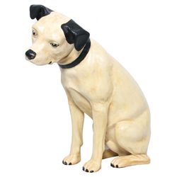 Lg. Paper Mache Advertising Nipper Dog