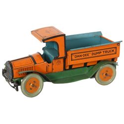 Dan-Dee Dump Truck Litho Tin Toy