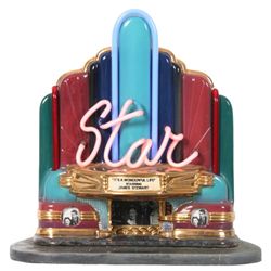 Jerry Berta Star Theater Neon Sculpture