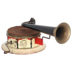 Bingophone Tin Litho Toy Phonograph