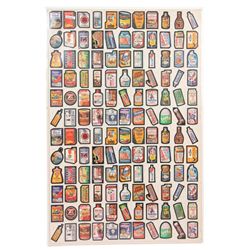 Full Sheet Topps Chewing Gum Stickers