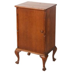 Oak Columbia Disc Record Cabinet
