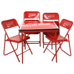 Coca-Cola Advertising Table & Chairs
