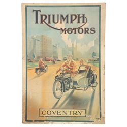 Triumph Motors Advertising Poster