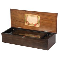 Inlaid Swiss Cylinder Music Box