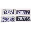 Image 2 : 6 Massachusetts Porcelain License Plates