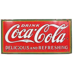 Large Coca-Cola Enamel  Sign