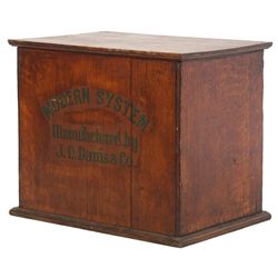 23 Drawer Oak Typesetter Cabinet