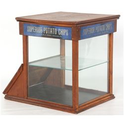 Potato Chip Counter Top Display Case