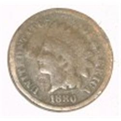 1880 INDIAN HEAD PENNY RED BOOK VALUE IS $6.00+ *NICE EARLY GOOD GRADE*!!