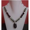 Image 1 : 352.10 Ct Necklace of Ruby and Tourmaline