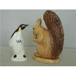 Sylvac squirrel plus Poole penguin £20 - 30...