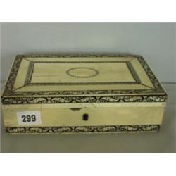 Ebony and ivory cigar box £30 - 50...