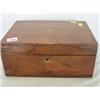 Image 1 : Victorian walnut box and contents £20 - 30...