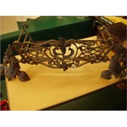 Unusual 19th century Louis XVI style open grate with bronze mounts £150 - 200...