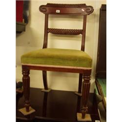 Regency mahogany upholstered chair £60 - 80...