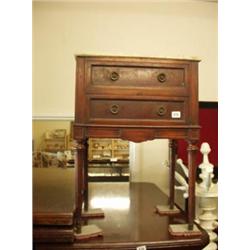 Pair of marble topped two drawer pot cupboards £120-180...