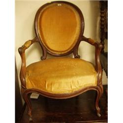 Good quality rosewood open armchair £250 - 300...