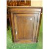 Image 1 : Early 19th century oak corner cupboard with shaped interior £200 - 300...