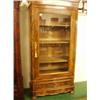 Image 1 : Figured walnut glazed bookcase with bottom drawer, circa 1880 £400 - 500...