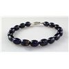 Image 2 : 102.07CTW 7" BLACK FRESHWATER PEARL BRACELET METAL LOCK PHILIPPINES
