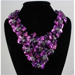 1308CTW 16" BAHAMA PURPLE MOTHER OF PEARL NECKLACE METAL LOCK PHILIPPINES