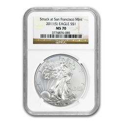 2013-W (Burnished) Silver American Eagle (w/Box & CoA)