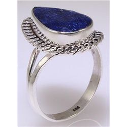 SAPPHIRE CORRUNDUM 30.83CTW ANTIQUE LOOKS .925 RING
