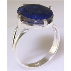 SAPPHIRE CORRUNDUM 22.60CTW UNIQUE DESIGN .925 RING