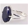 Image 2 : SAPPHIRE CORRUNDUM 22.60CTW UNIQUE DESIGN .925 RING