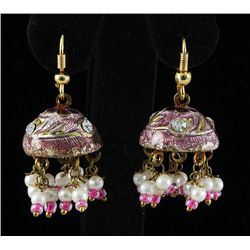 5.45GRAM INDIAN HANDMADE LAKH FASHION EARRING