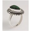Image 1 : EMERALD BERYL 28.23CTW ANTIQUE LOOKS SILVER RING