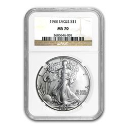 1987 Silver American Eagle MS-70 NGC