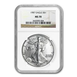 1987 Silver American Eagle (NGC MS-69)